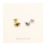 Evil Eye Stud Earrings - Gracefulandco