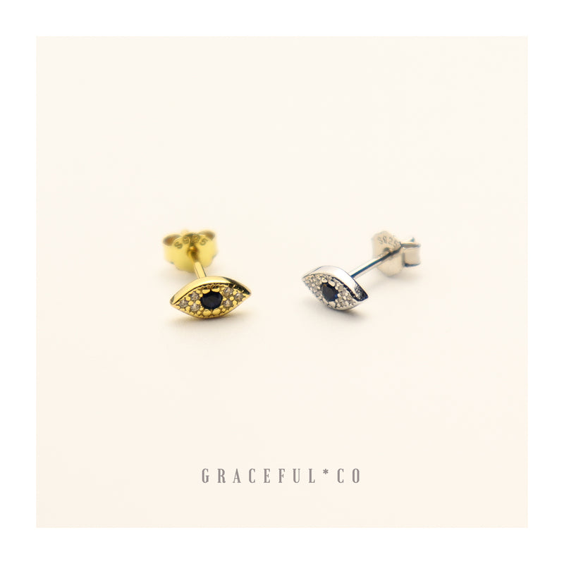 Evil Eye Stud Earrings - Gracefulandco