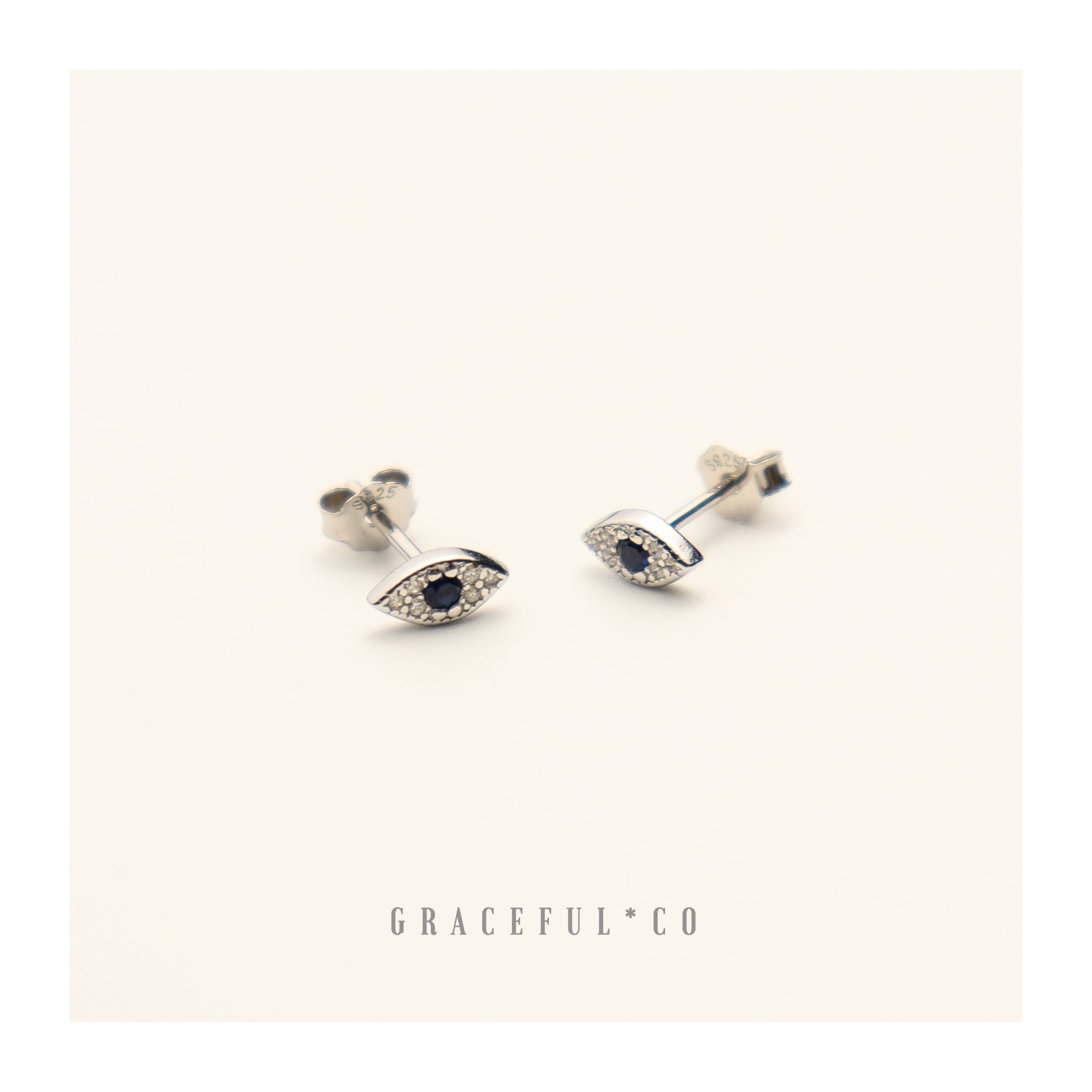 Evil Eye Stud Earrings - Gracefulandco