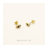 Evil Eye Stud Earrings - Gracefulandco