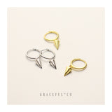 Spike Pyramid Hoop Earrings - Gracefulandco