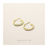 Roman Triangle Hoop Earrings - Gracefulandco