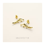 Luxe Antlers Stud Earrings - Gracefulandco