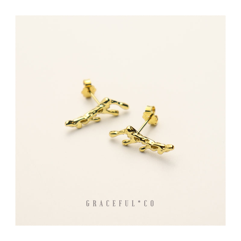 Luxe Antlers Stud Earrings - Gracefulandco