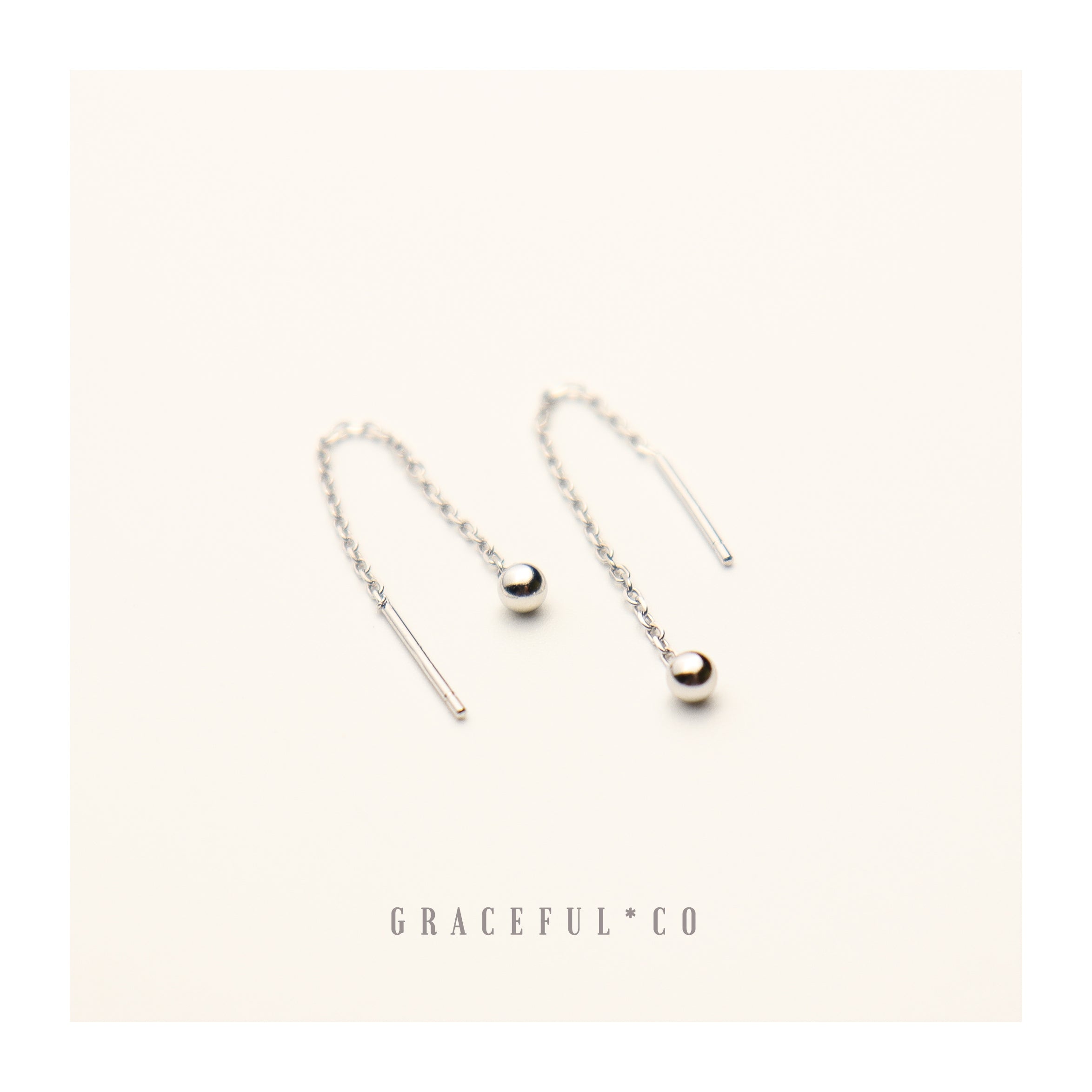 Mini Ball Threader Earrings - Gracefulandco