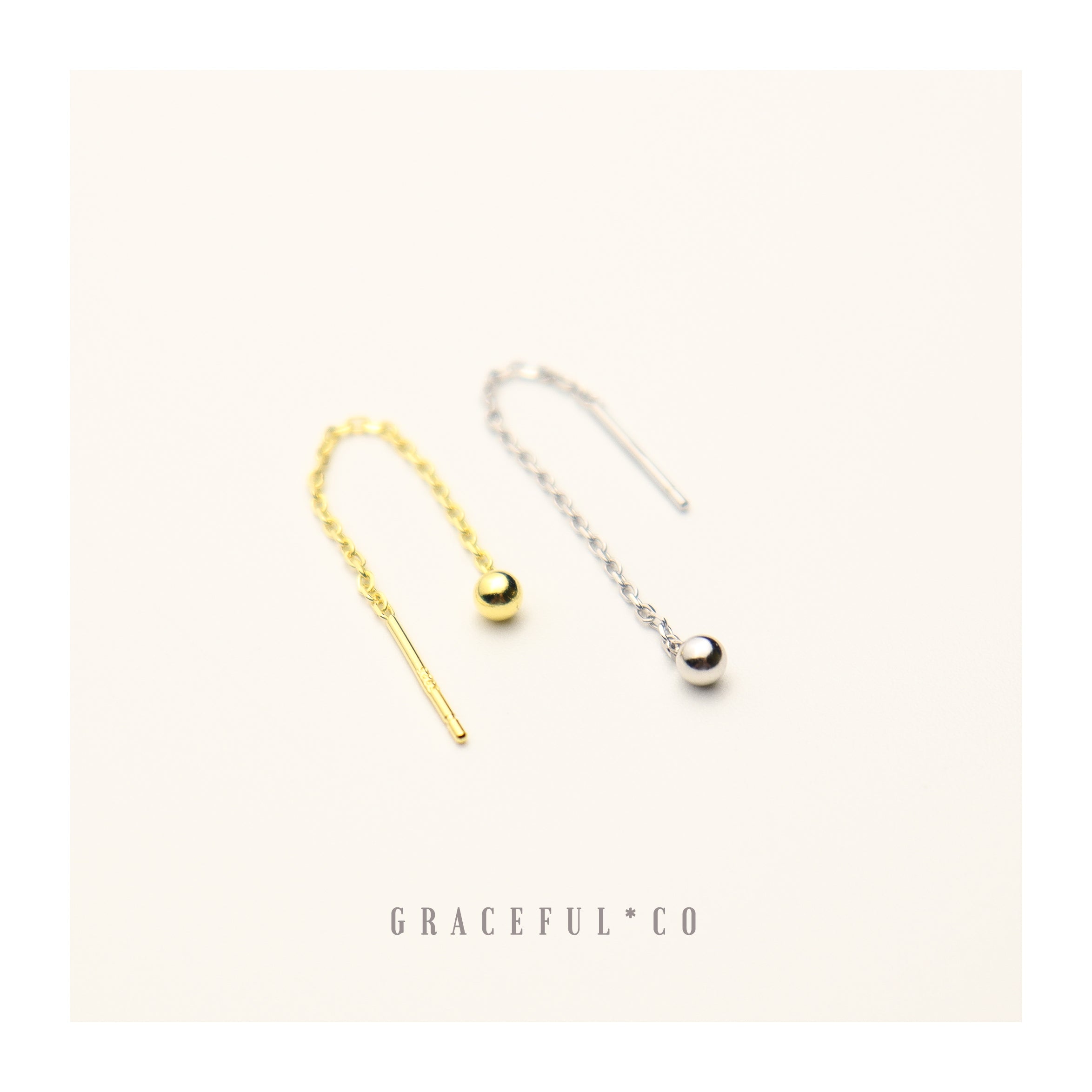 Mini Ball Threader Earrings - Gracefulandco