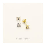 Tiny Lucky Clover Stud Earrings - Gracefulandco