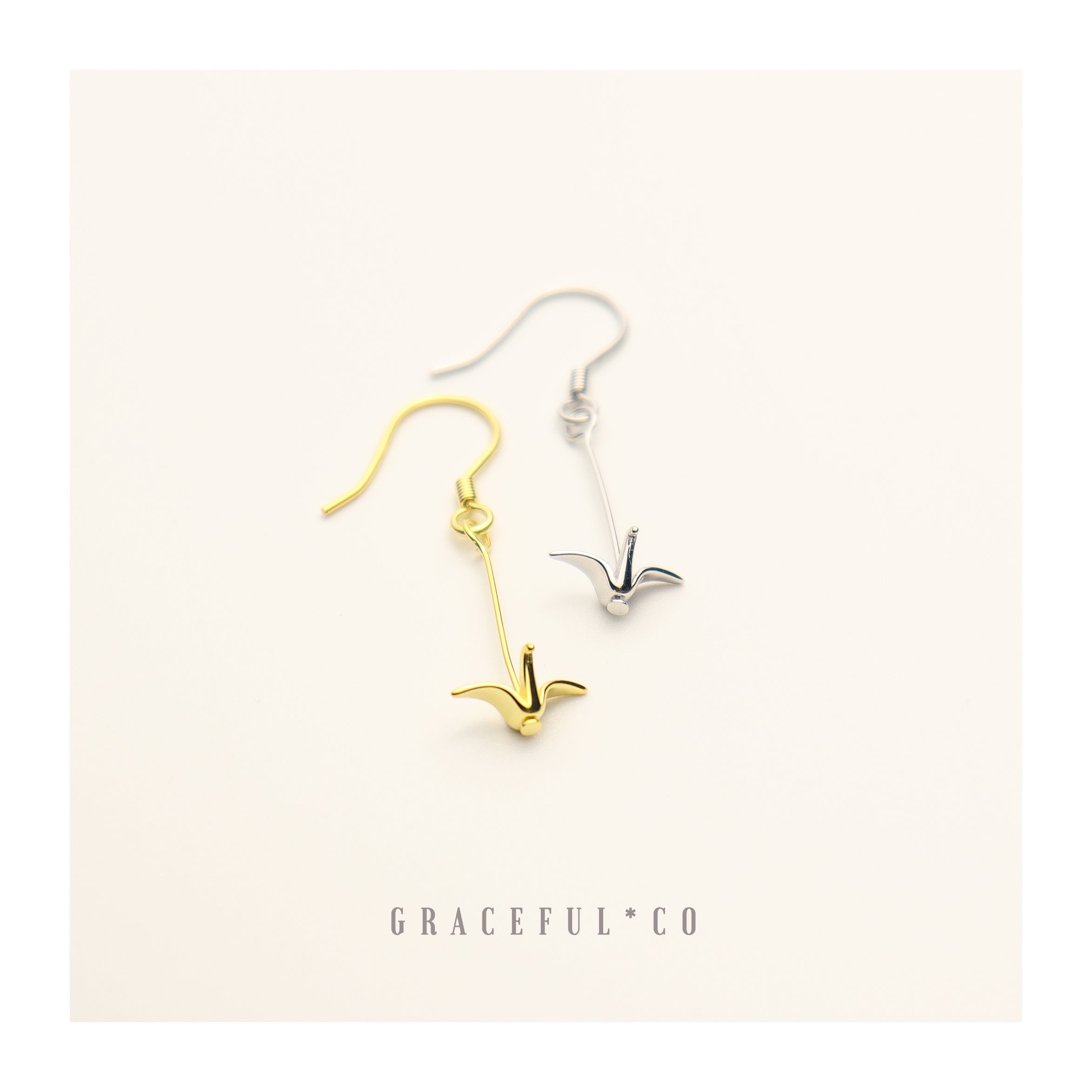 Dainty Swans Dangle Earrings - Gracefulandco