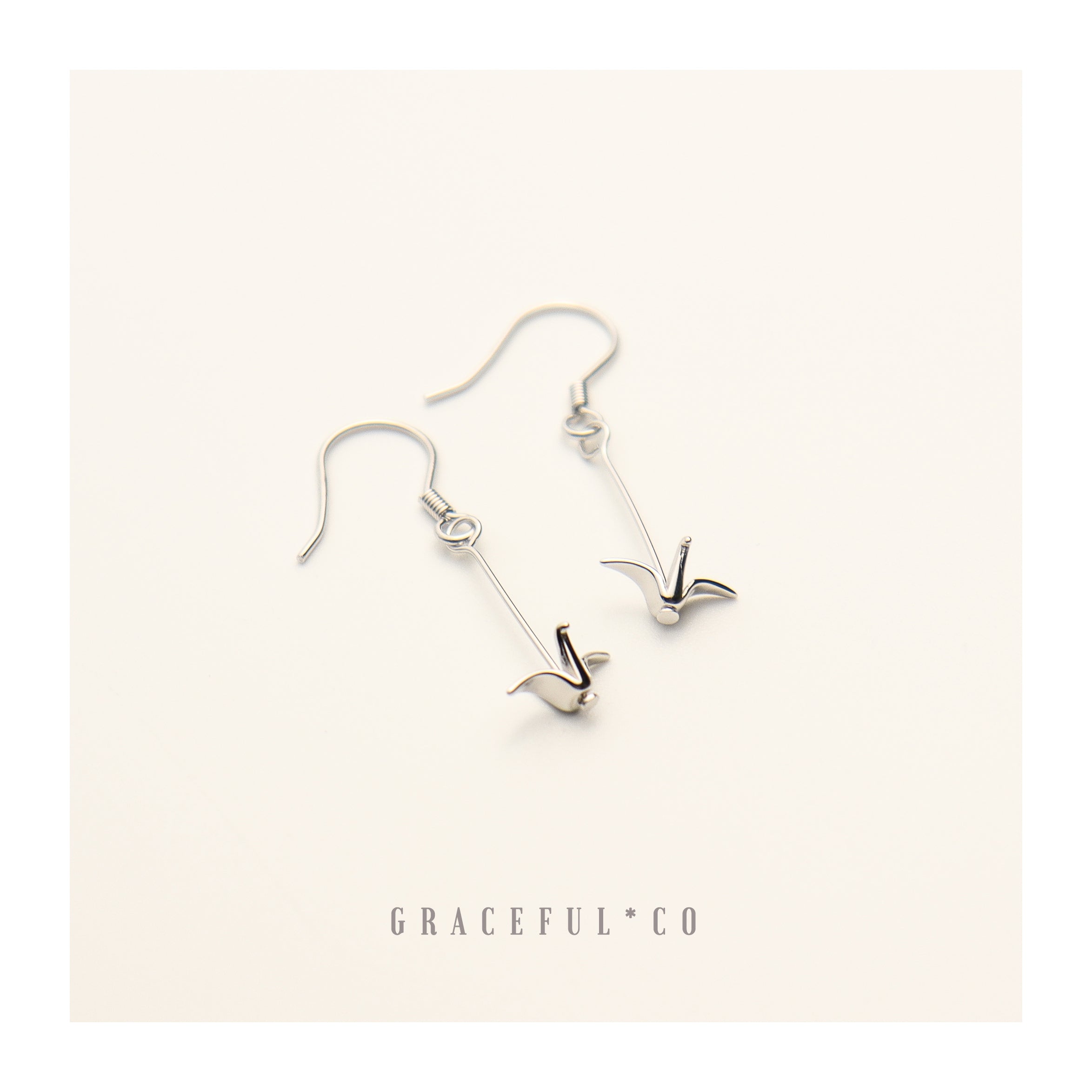 Dainty Swans Dangle Earrings - Gracefulandco