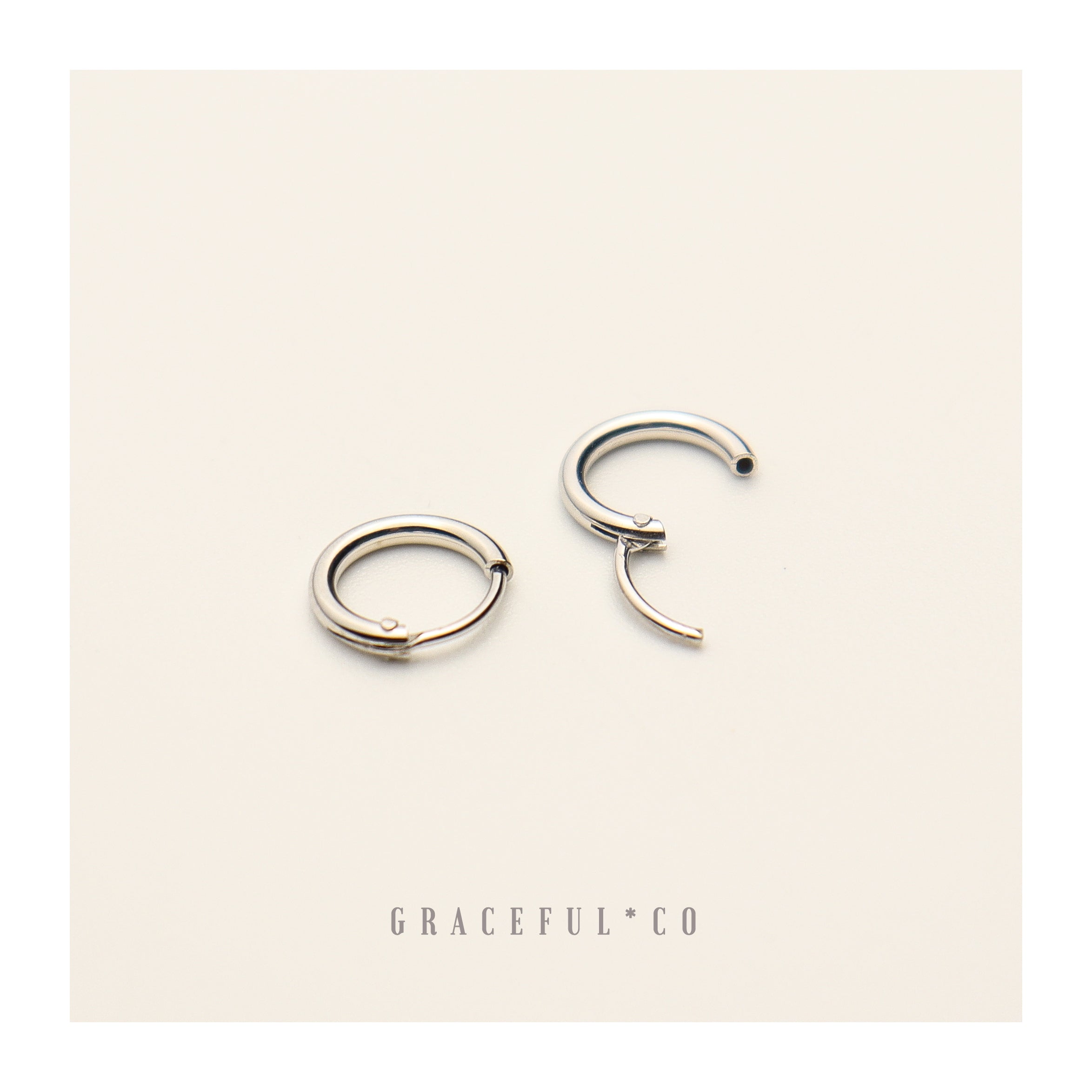 Tiny Endless Huggie Hoop Earrings - Gracefulandco