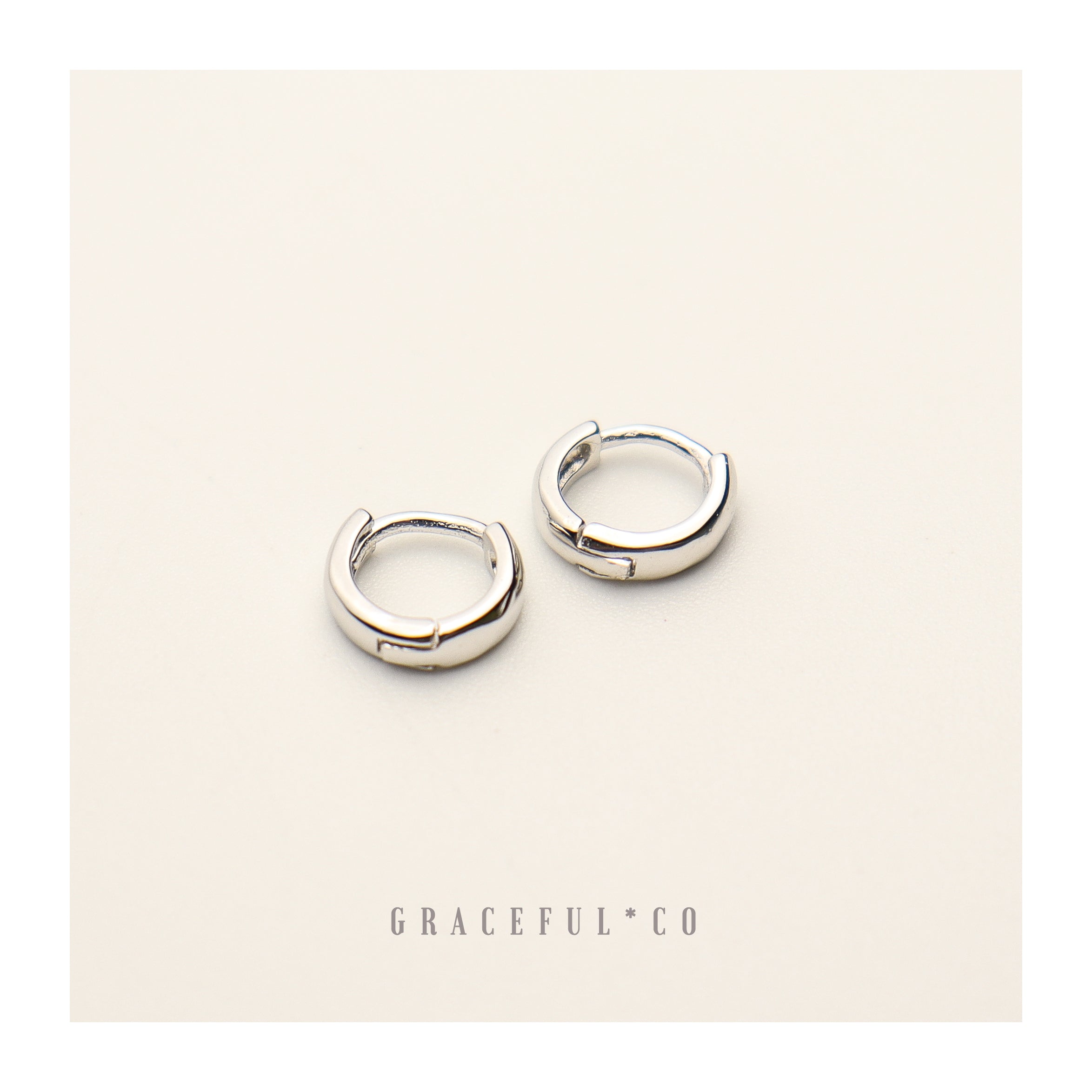 Tiny Bold Huggie Hoop Earrings - Gracefulandco