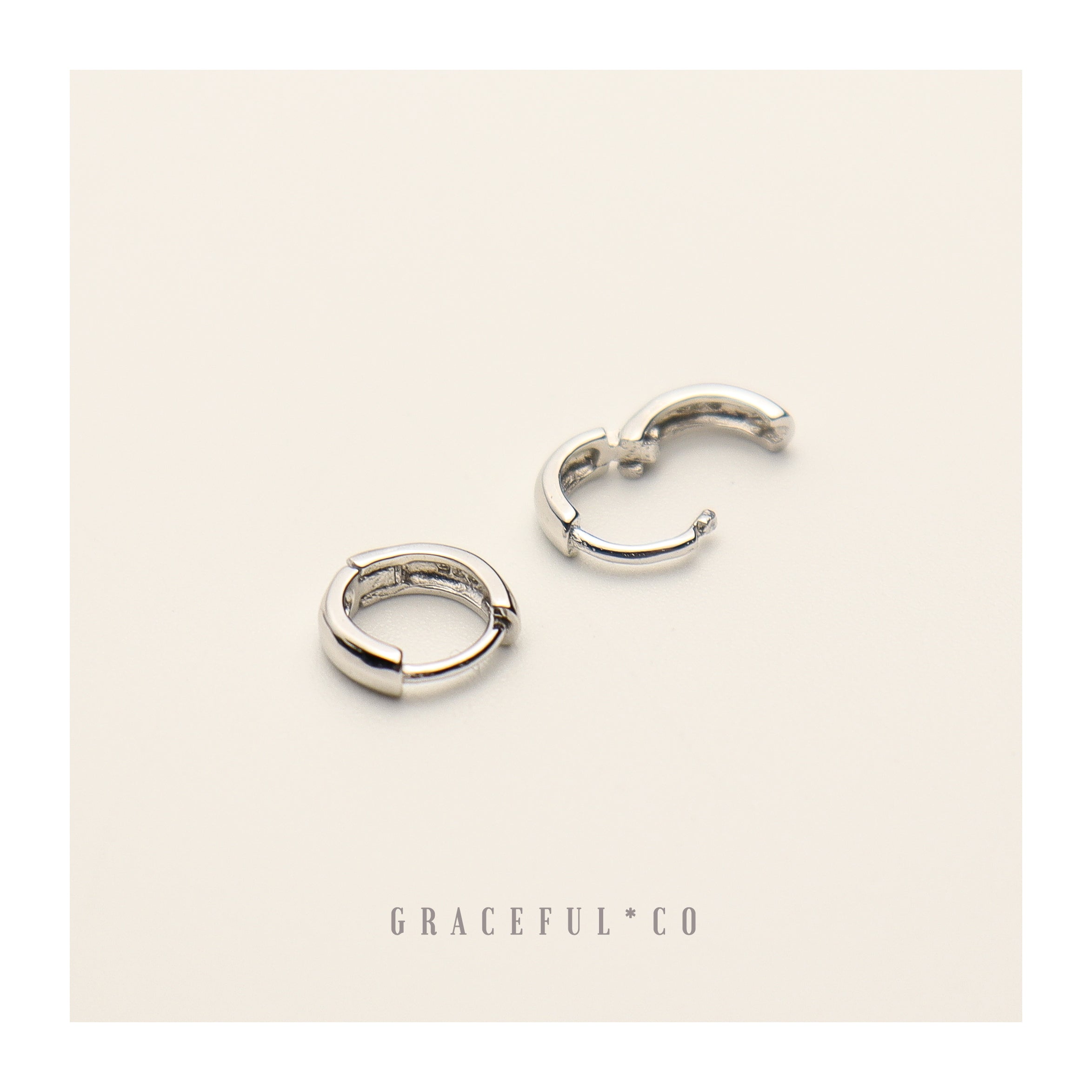 Tiny Bold Huggie Hoop Earrings - Gracefulandco