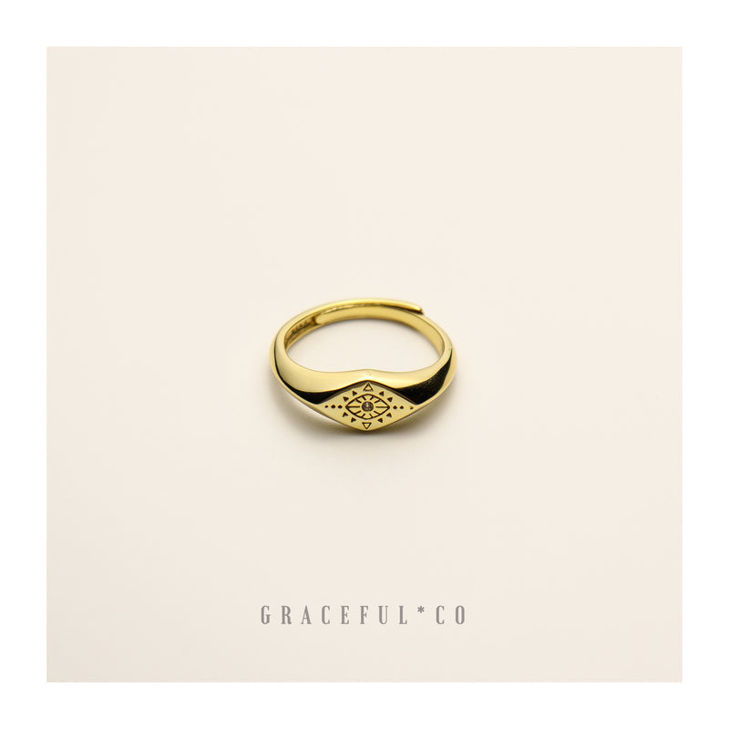 Rome Protective Eye Ring - Gracefulandco