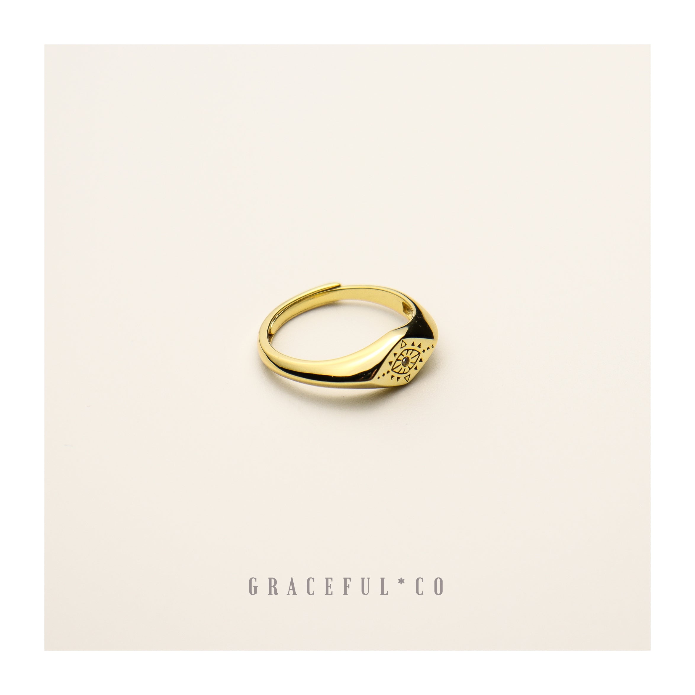 Rome Protective Eye Ring - Gracefulandco