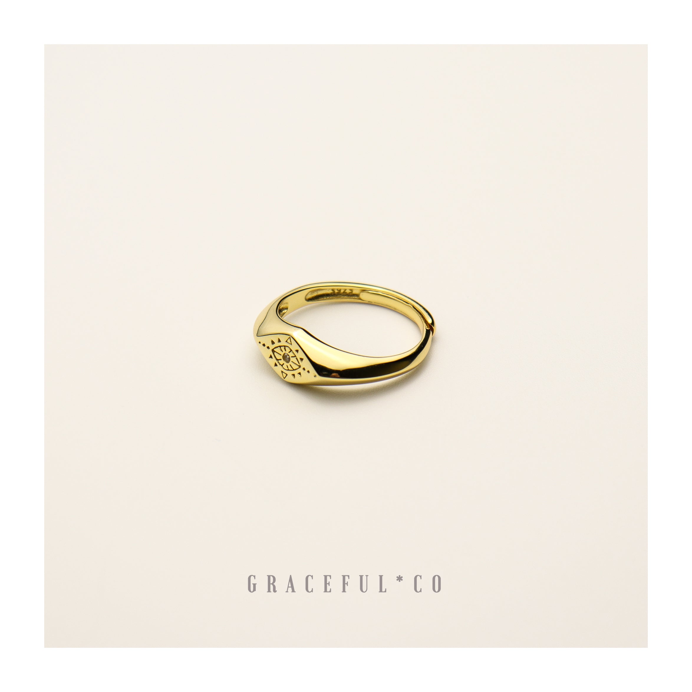 Rome Protective Eye Ring - Gracefulandco