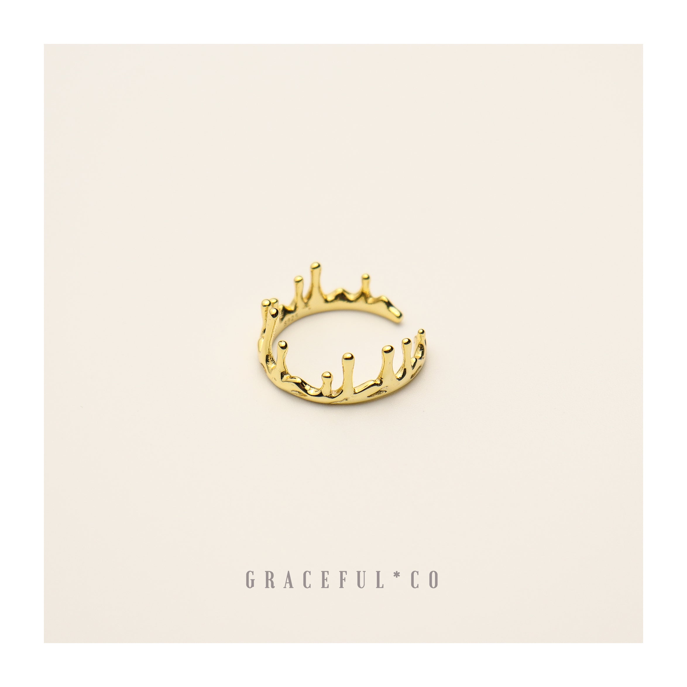 Candle Light Crown Ring - Gracefulandco