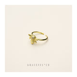 Luxe Honey Bee Ring - Gracefulandco