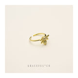 Luxe Honey Bee Ring - Gracefulandco