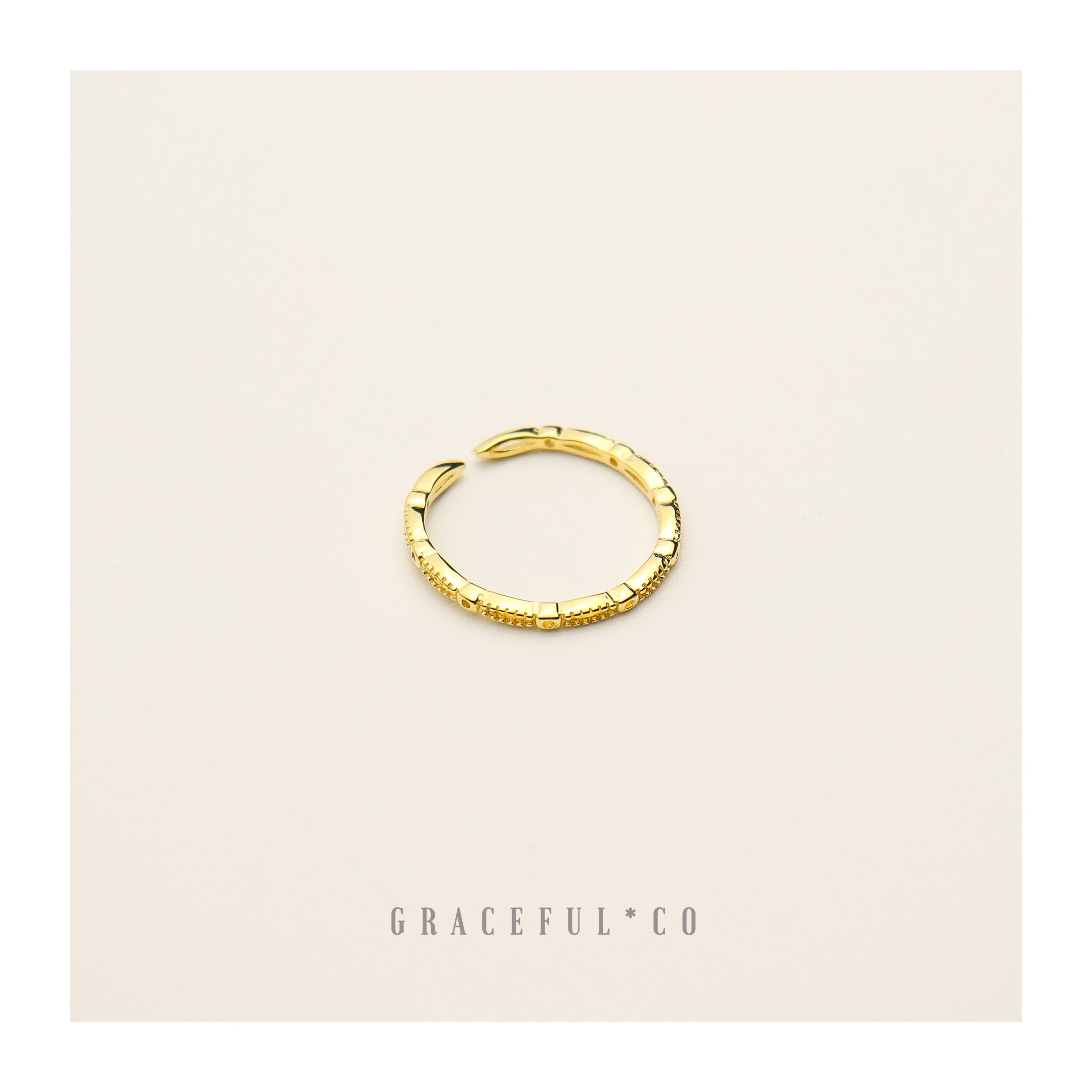 Thin Minimalist Chain Ring - Gracefulandco