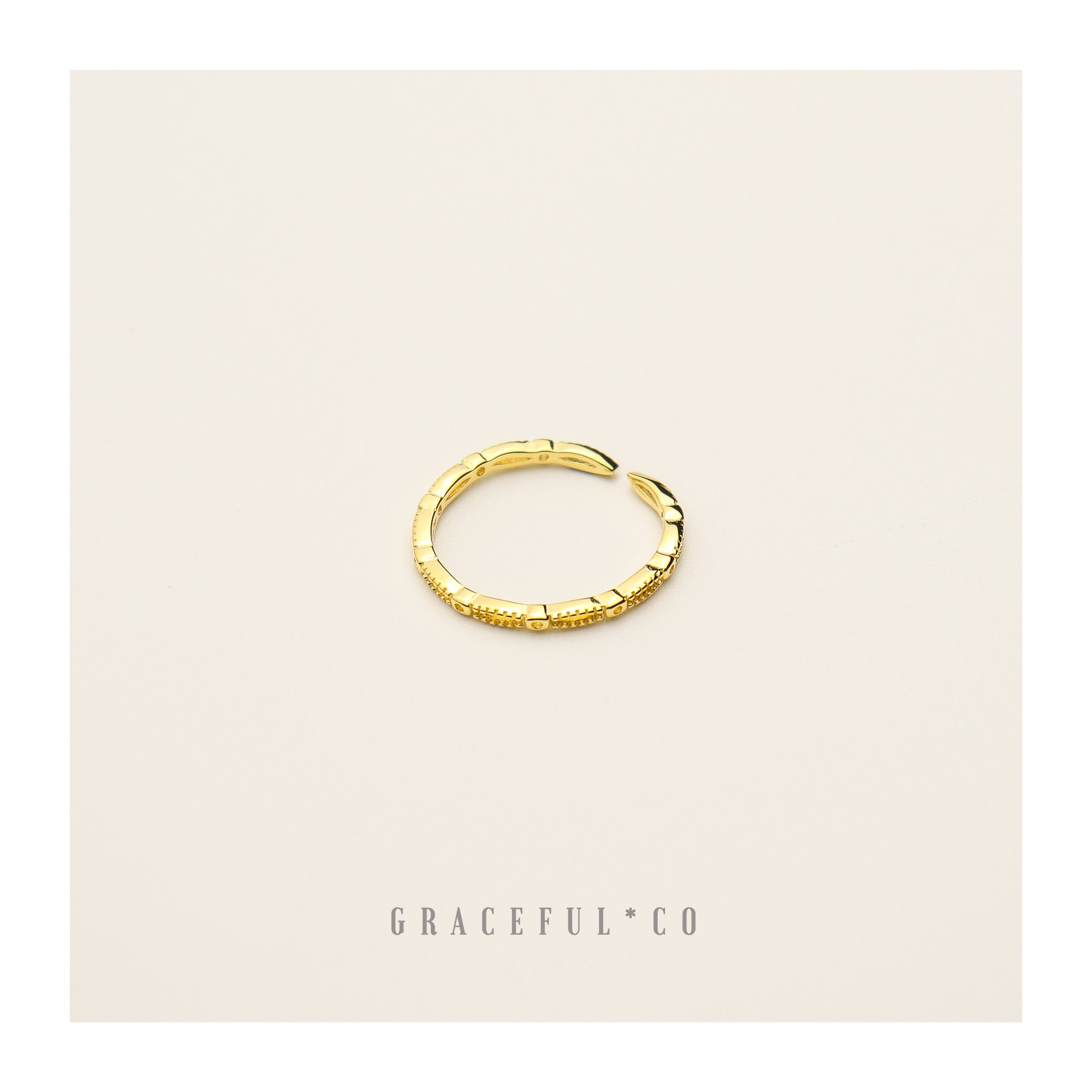 Thin Minimalist Chain Ring - Gracefulandco