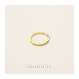 Thin Minimalist Chain Ring - Gracefulandco