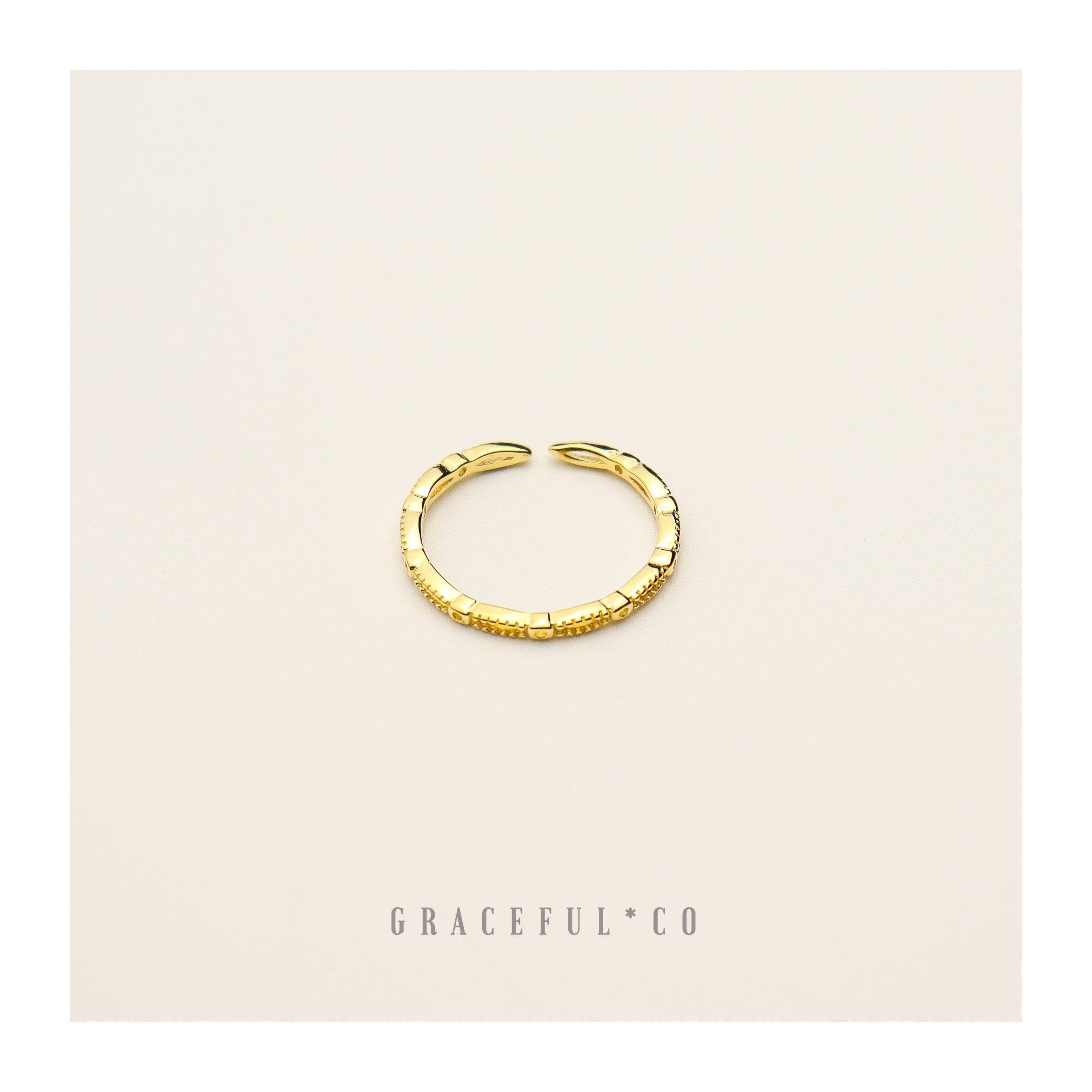 Thin Minimalist Chain Ring - Gracefulandco