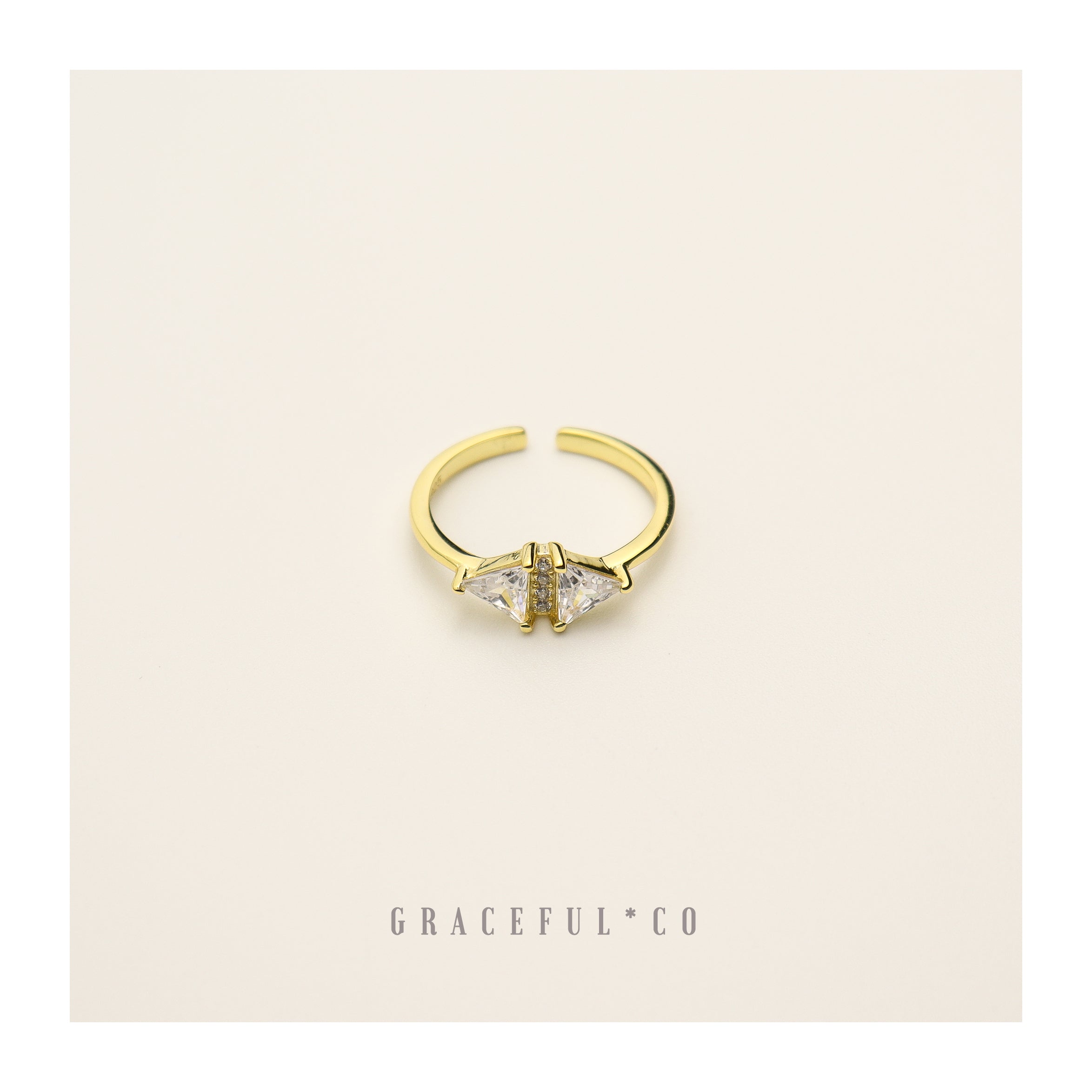 Duo Trio Diamond Ring - Gracefulandco