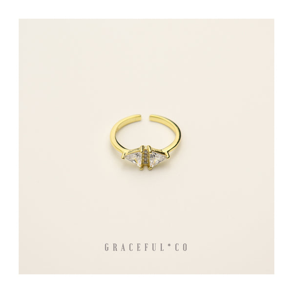 Duo Trio Diamond Ring - Gracefulandco