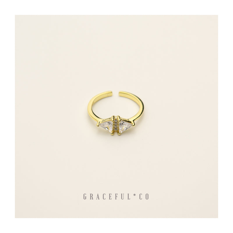 Duo Trio Diamond Ring - Gracefulandco