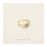 Duo Trio Diamond Ring - Gracefulandco