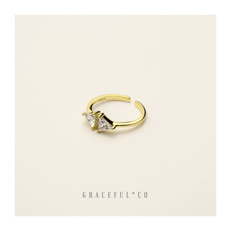 Duo Trio Diamond Ring - Gracefulandco