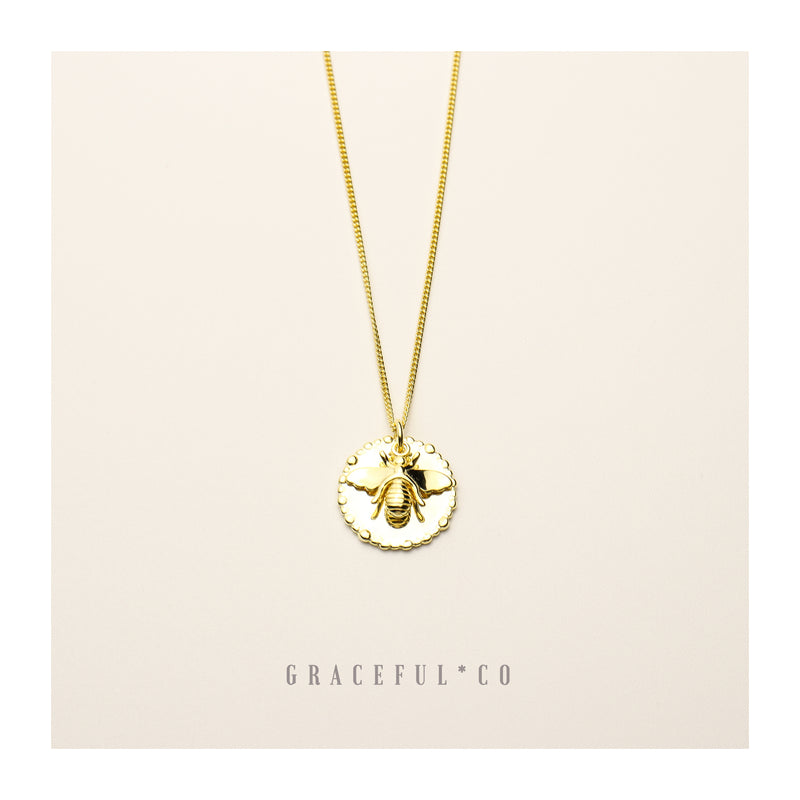 Goddess Honey Bee Necklace - Gracefulandco