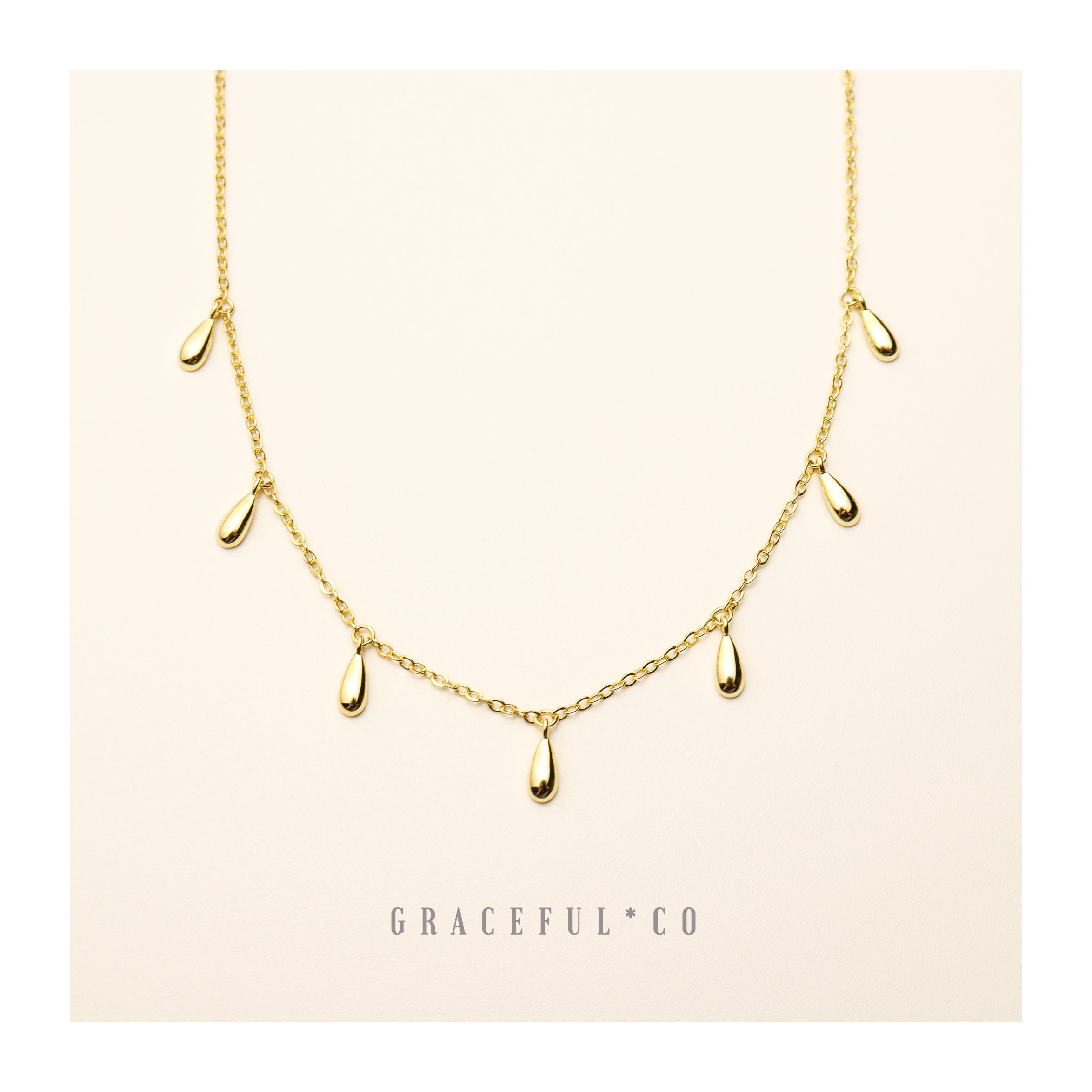 Luxe Teardrops Choker Necklace - Gracefulandco