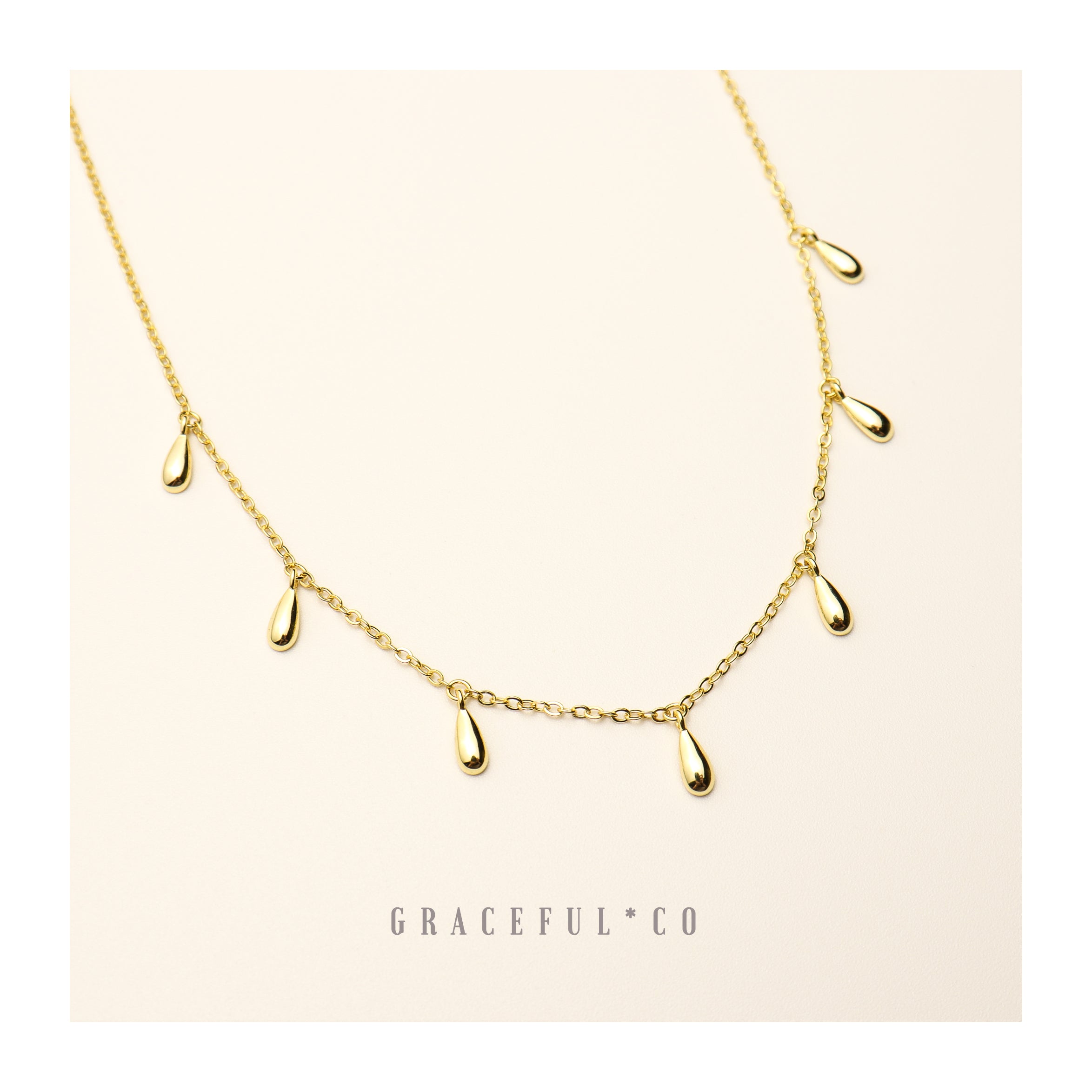 Luxe Teardrops Choker Necklace - Gracefulandco