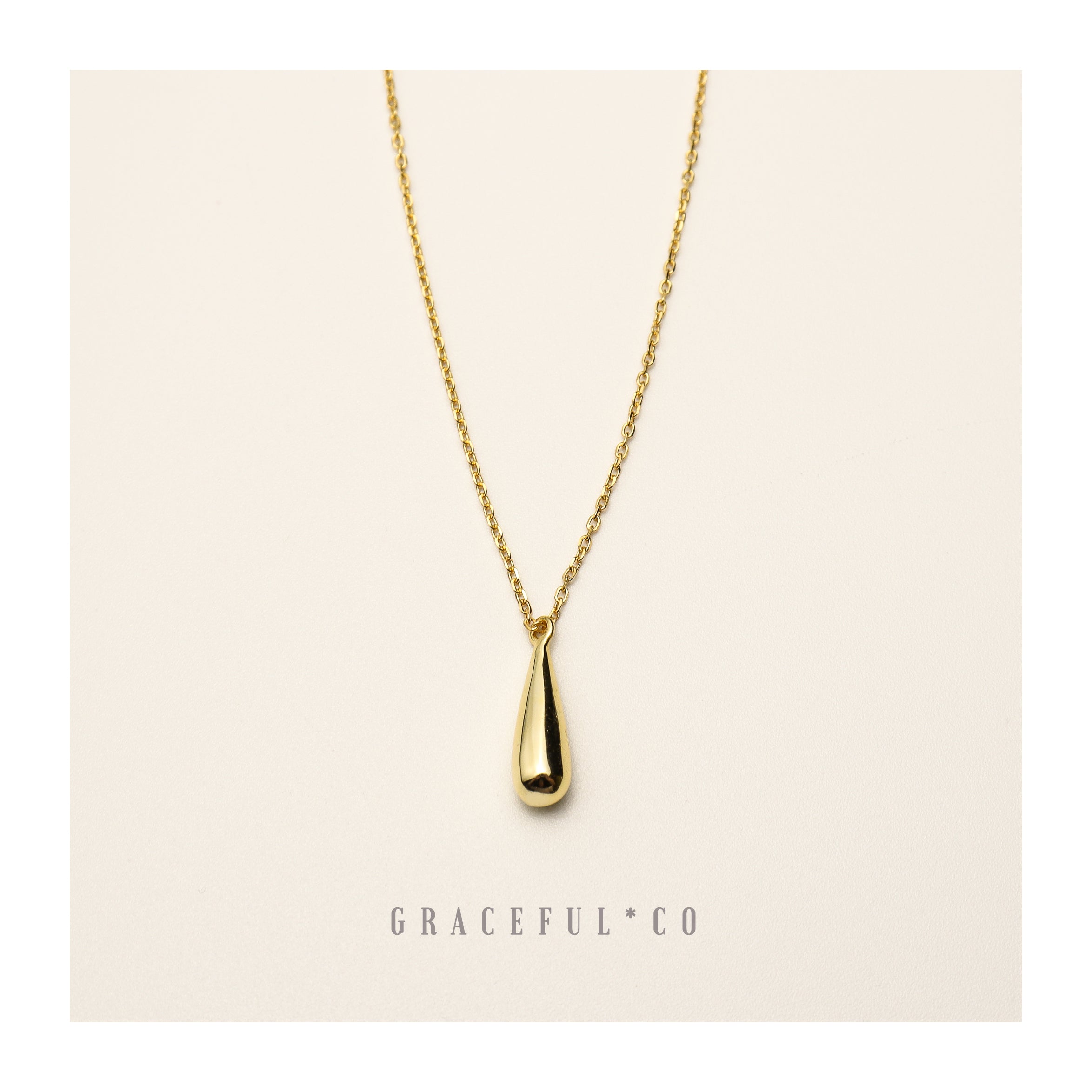 Memorial Teardrop Necklace - Gracefulandco