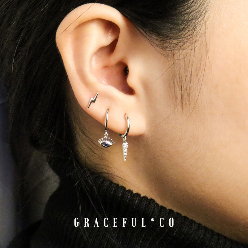 Zig Zag Stud Earrings - Gracefulandco