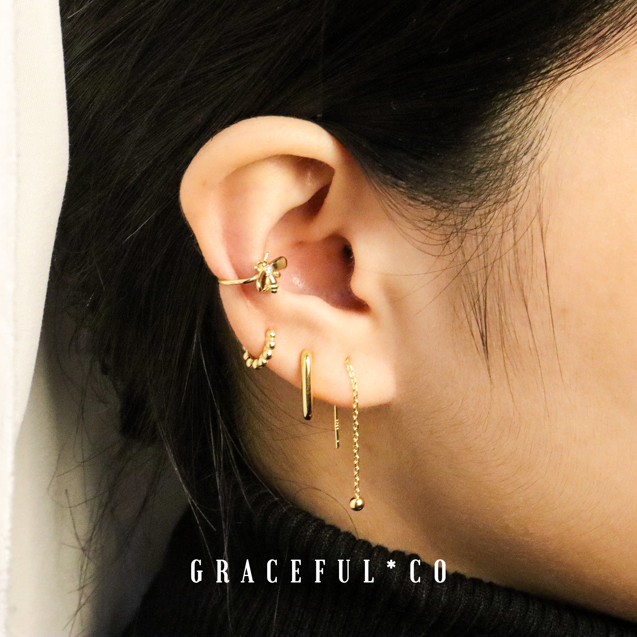 Petite Ball Huggie Earrings - Gracefulandco