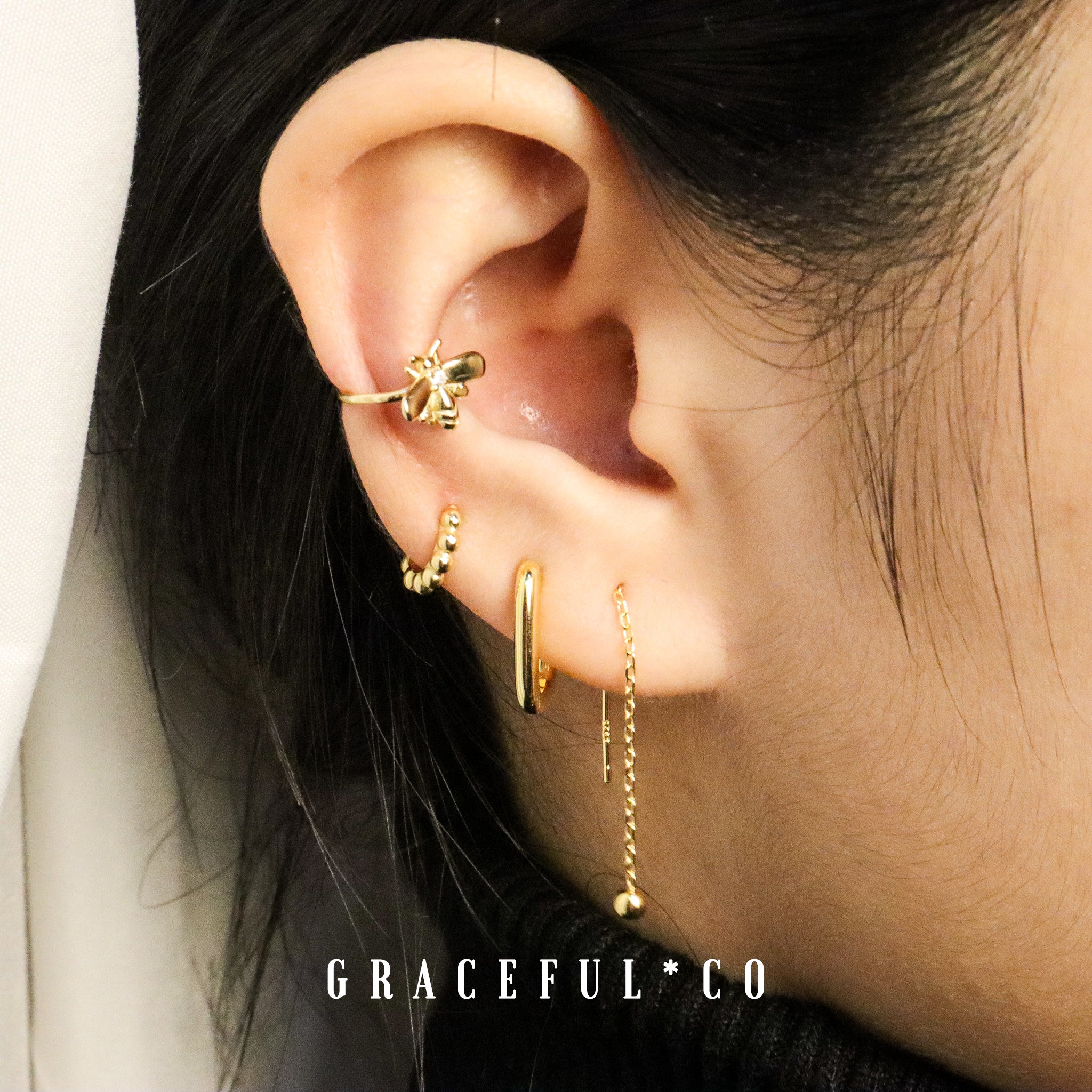 Mini Ball Threader Earrings - Gracefulandco