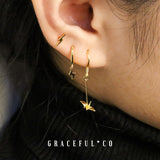 Dainty Swans Dangle Earrings - Gracefulandco